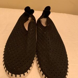 Ilse Jacobsen Black and White Slip-On Shoes - 9